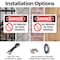 Signmission No Smoking On These Premises Danger Sign, Plastic, 10in W x 7in L, 2PK OS-2PACK-DS-P-710-L-1474 - alternate 8
